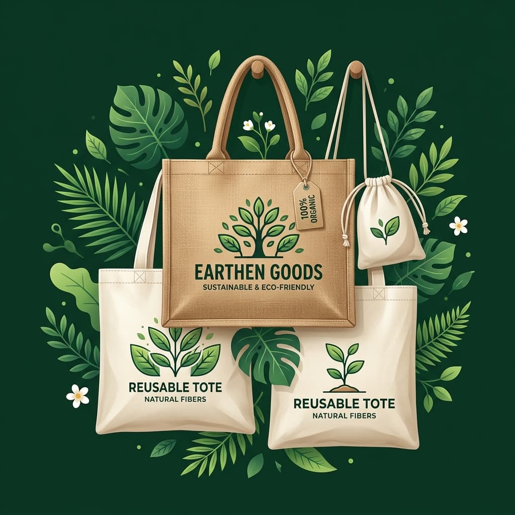Vilpos Apparels Eco-Friendly Packaging Illustration